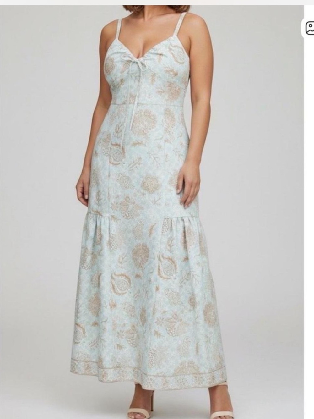Hill House Powder Blue Paisley Maxi Dress